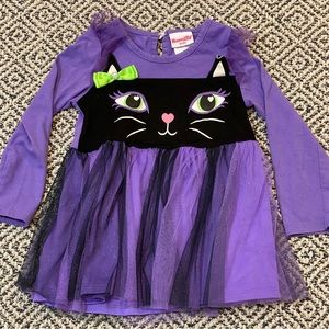 🎉 SOLD ON CP! GUC! 🎉 Nannette Kids Size 4 Kitty Purple Dress with Tule